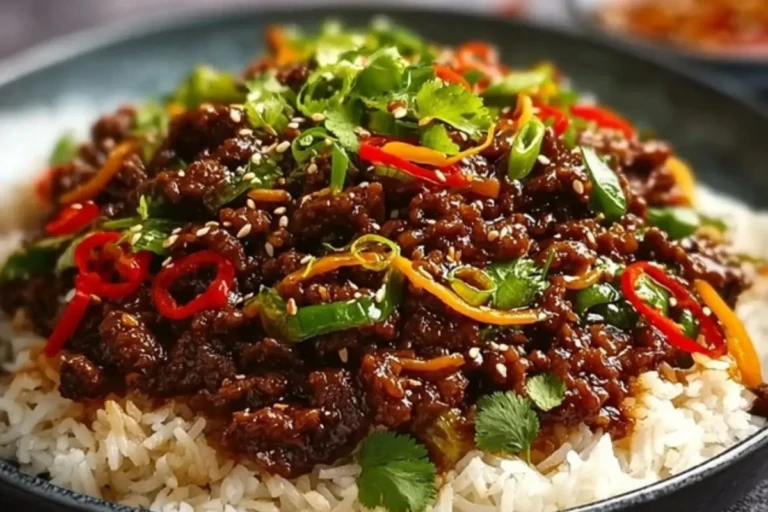 Crispy Chilli Beef Rice