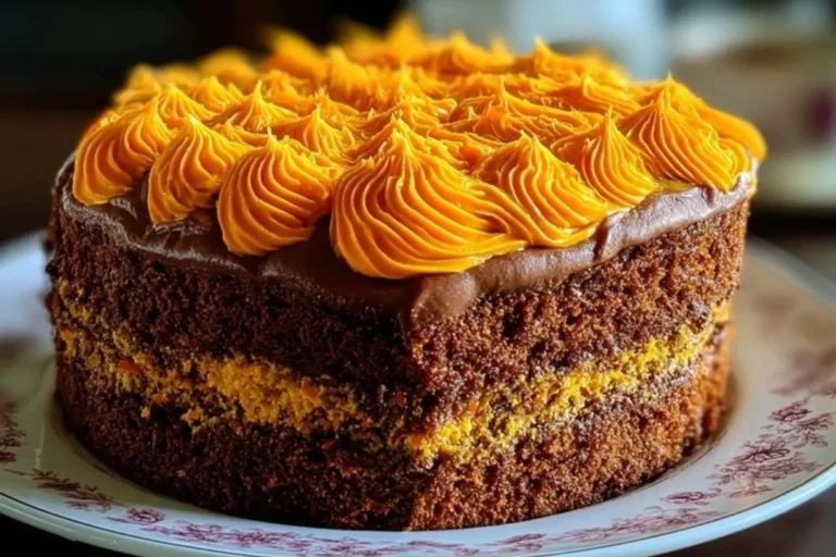 Decadent Brazilian Carrot Cake with Creamy Chocolate & Carrot Frosting 1