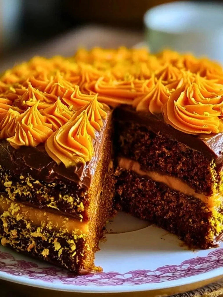 Decadent Brazilian Carrot Cake with Creamy Chocolate & Carrot Frosting 2