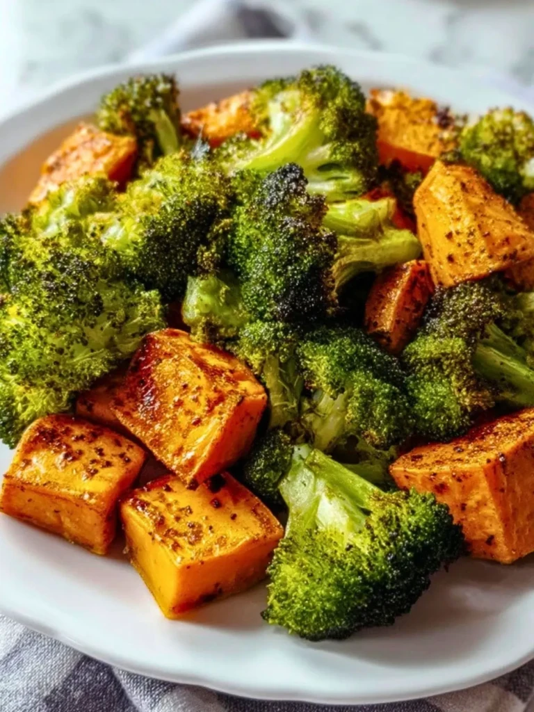 Delicious Roasted Broccoli and Sweet Potatoes (1)