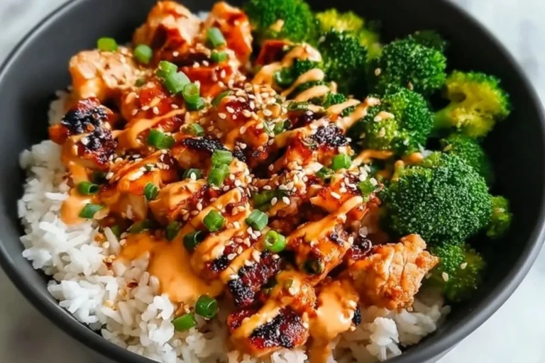 Delicious Sticky Chicken Rice Bowls 1