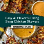 Easy & Flavorful Bang Bang Chicken Skewers (2)