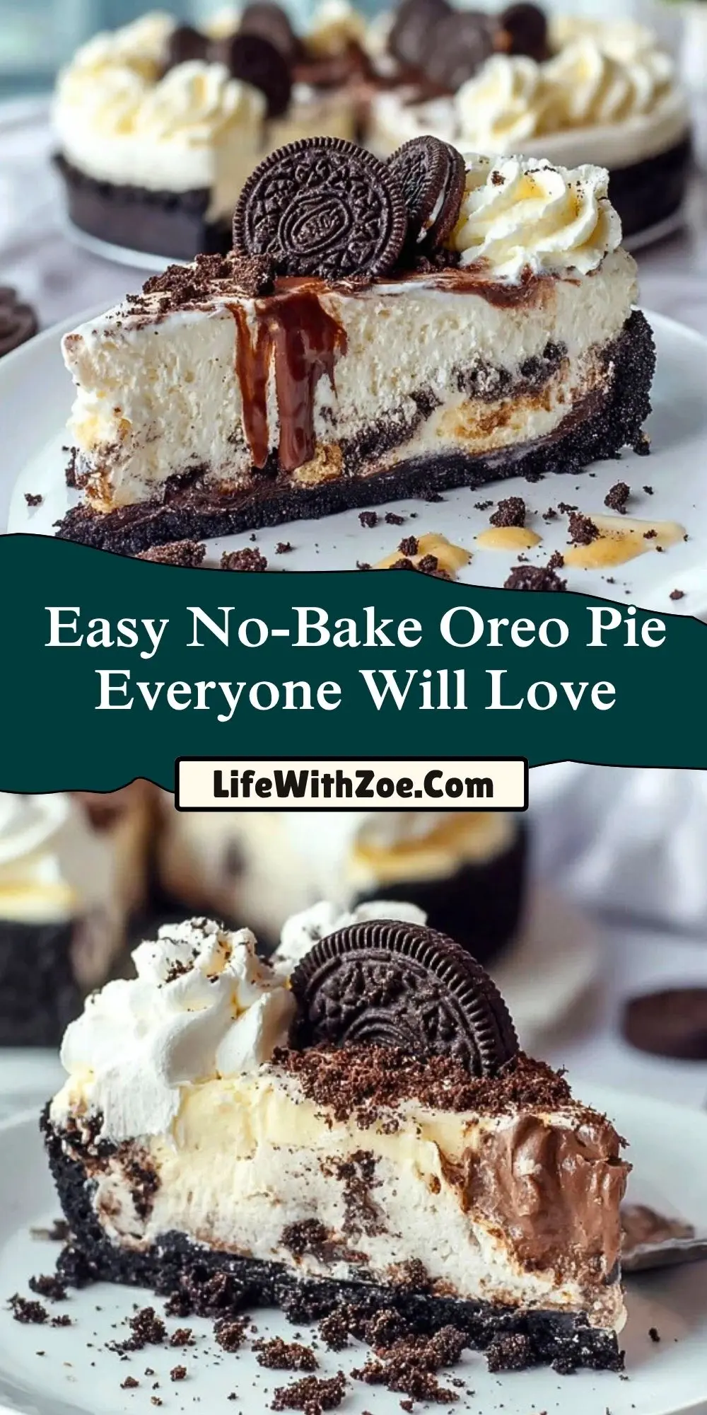 Easy No-Bake Oreo Pie Everyone Will Love Pin 1