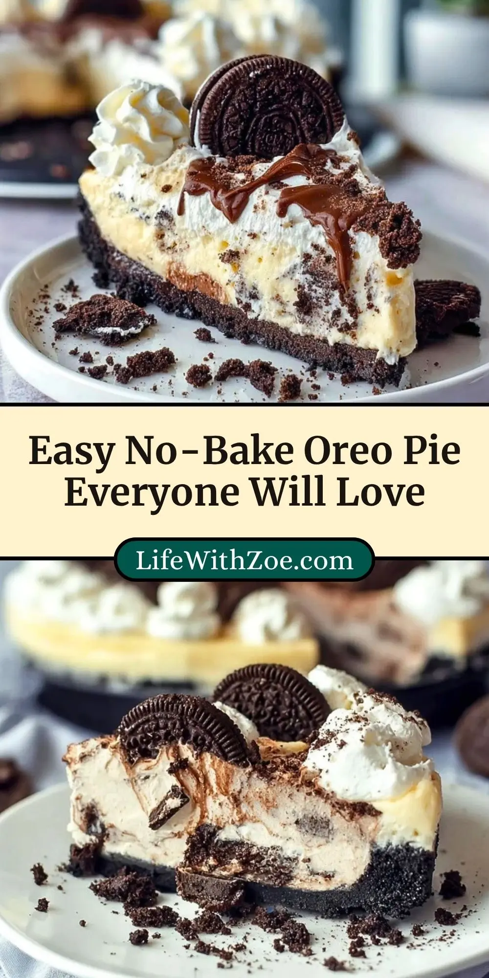 Easy No-Bake Oreo Pie Everyone Will Love Pin 2