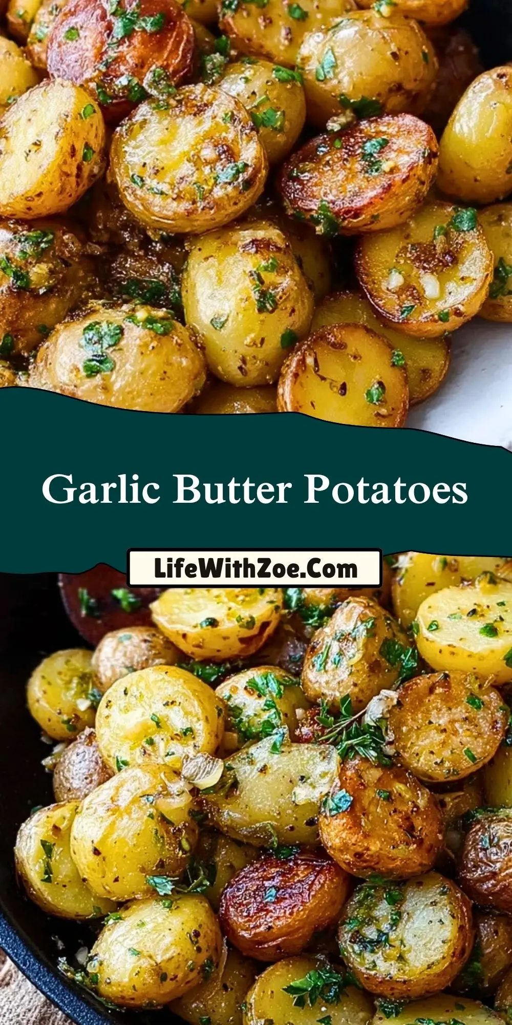 Garlic Butter Potatoes Pin 1
