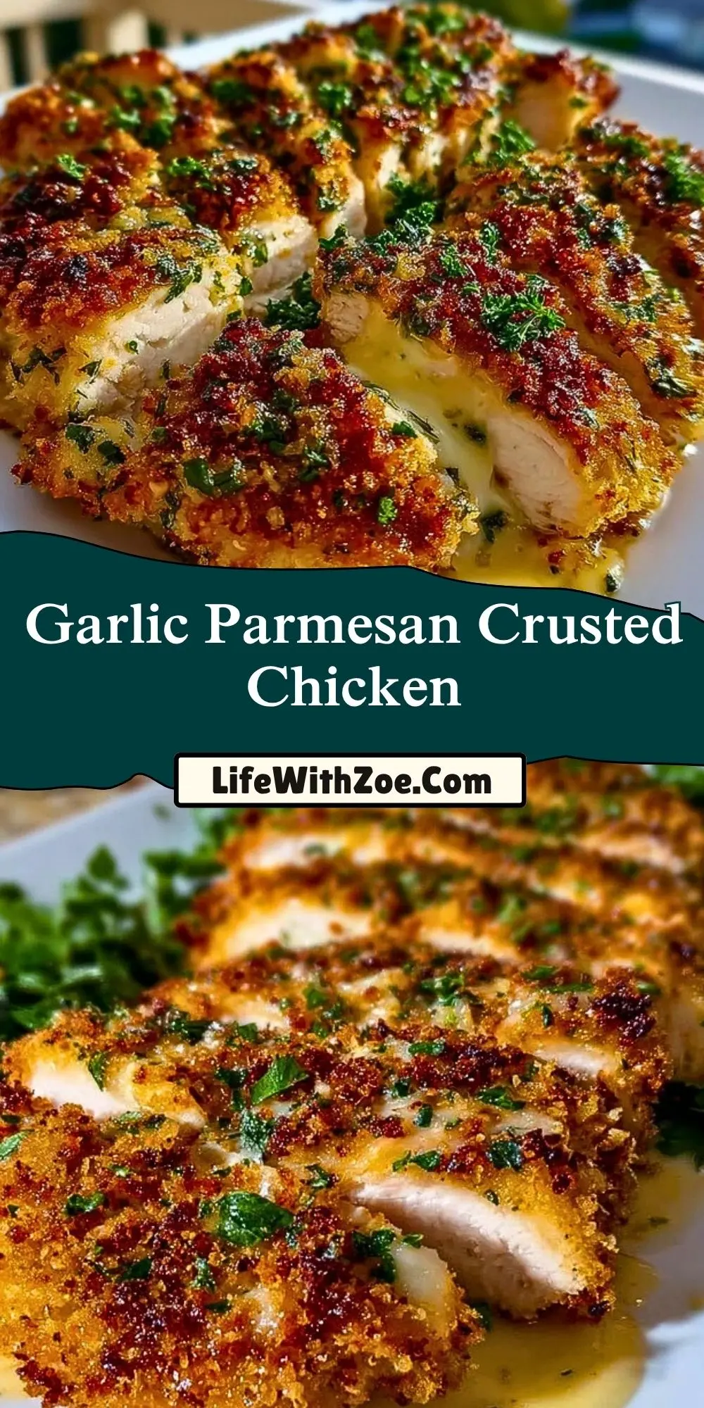 Garlic Parmesan Crusted Chicken Pin 1