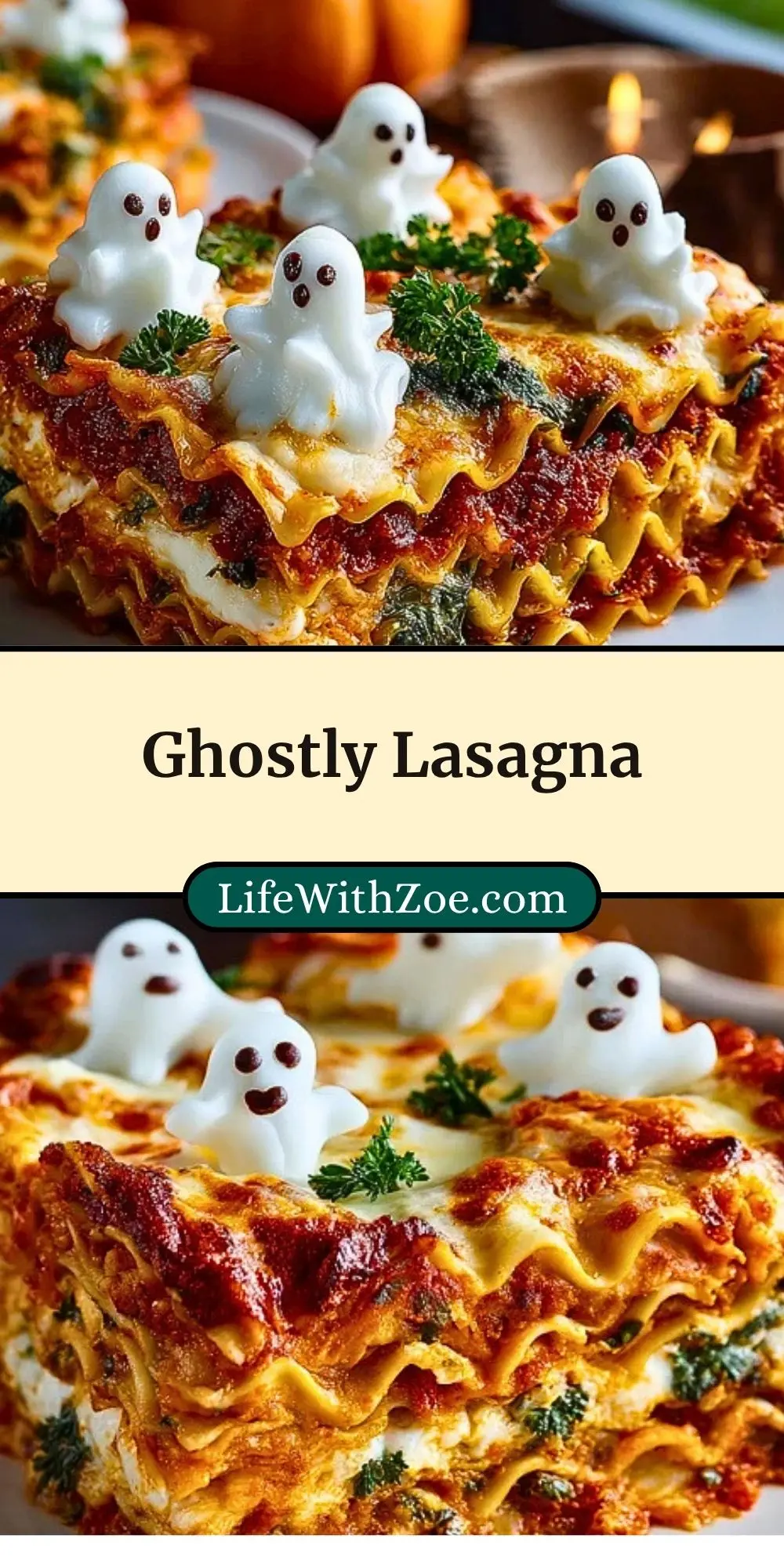 Ghostly Lasagna Pin 2