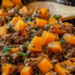Ground Beef and Sweet Potato Skillet 1