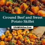 Ground Beef and Sweet Potato Skillet Pin 1