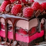 Heavenly Raspberry Chocolate Mousse Cake 1