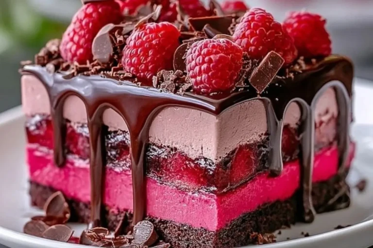 Heavenly Raspberry Chocolate Mousse Cake 1