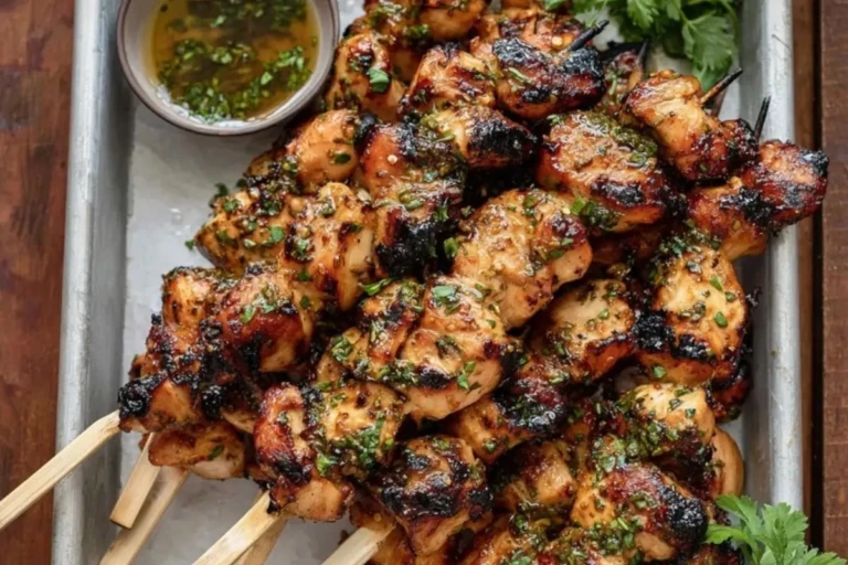 Honey Garlic Chicken Skewers 1