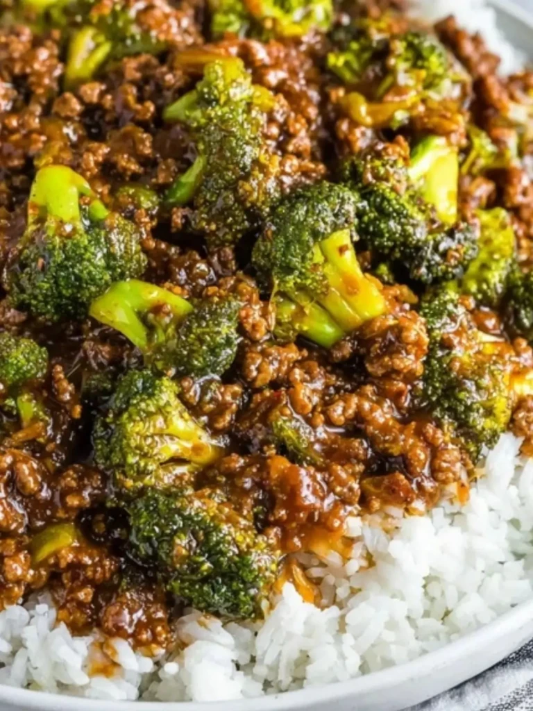 Honey Garlic Ground Beef and Broccoli (1)