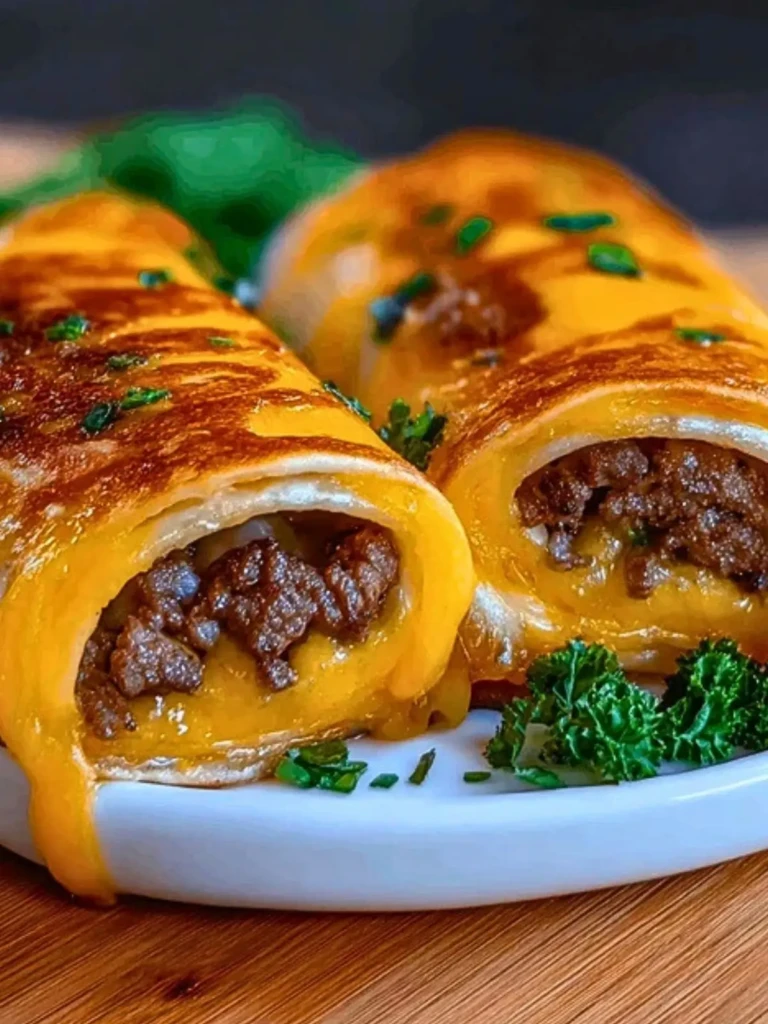 Irresistible Garlic Butter Cheeseburger Rollups (1)