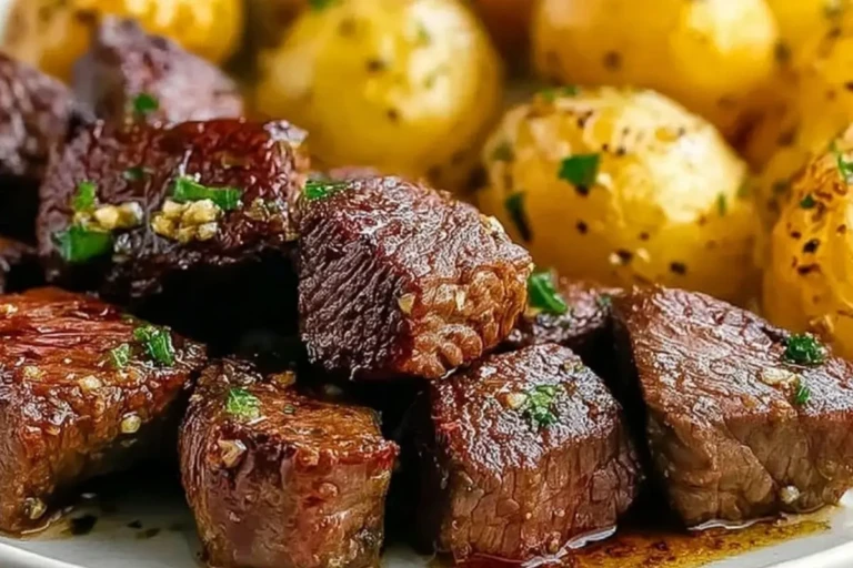 Irresistible Garlic Butter Steak Bites & Potatoes 1