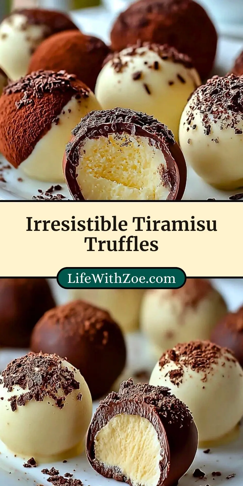 Irresistible Tiramisu Truffles Pin 2