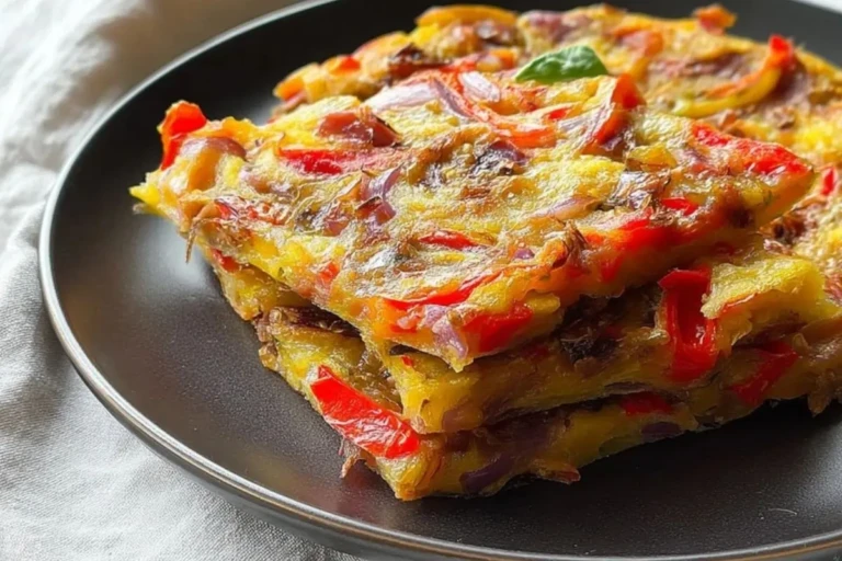 Italian Bell Pepper and Onion Scarpaccia
