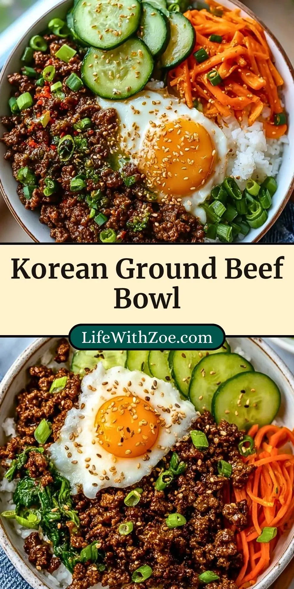 Korean Ground Beef Bowl Pin 2