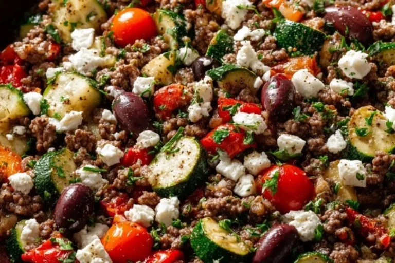Mediterranean Ground Beef Stir-Fry 1