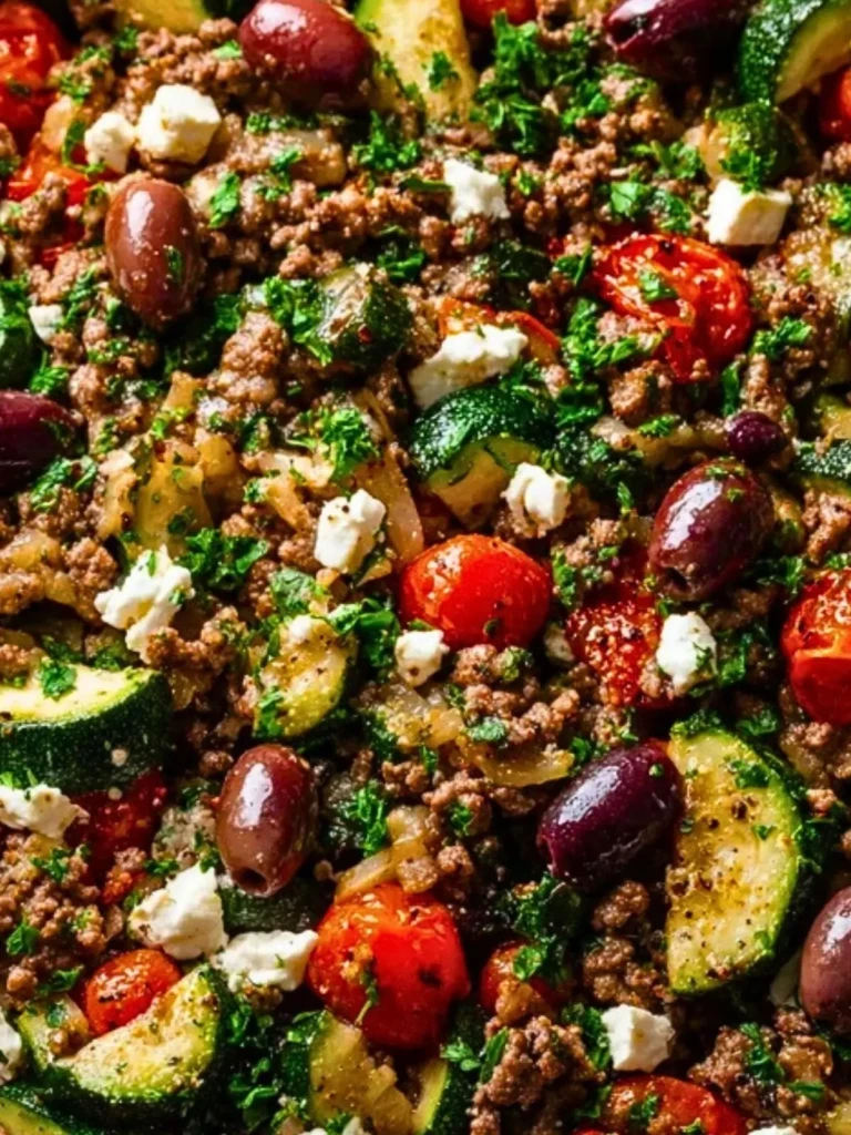 Mediterranean Ground Beef Stir-Fry 2