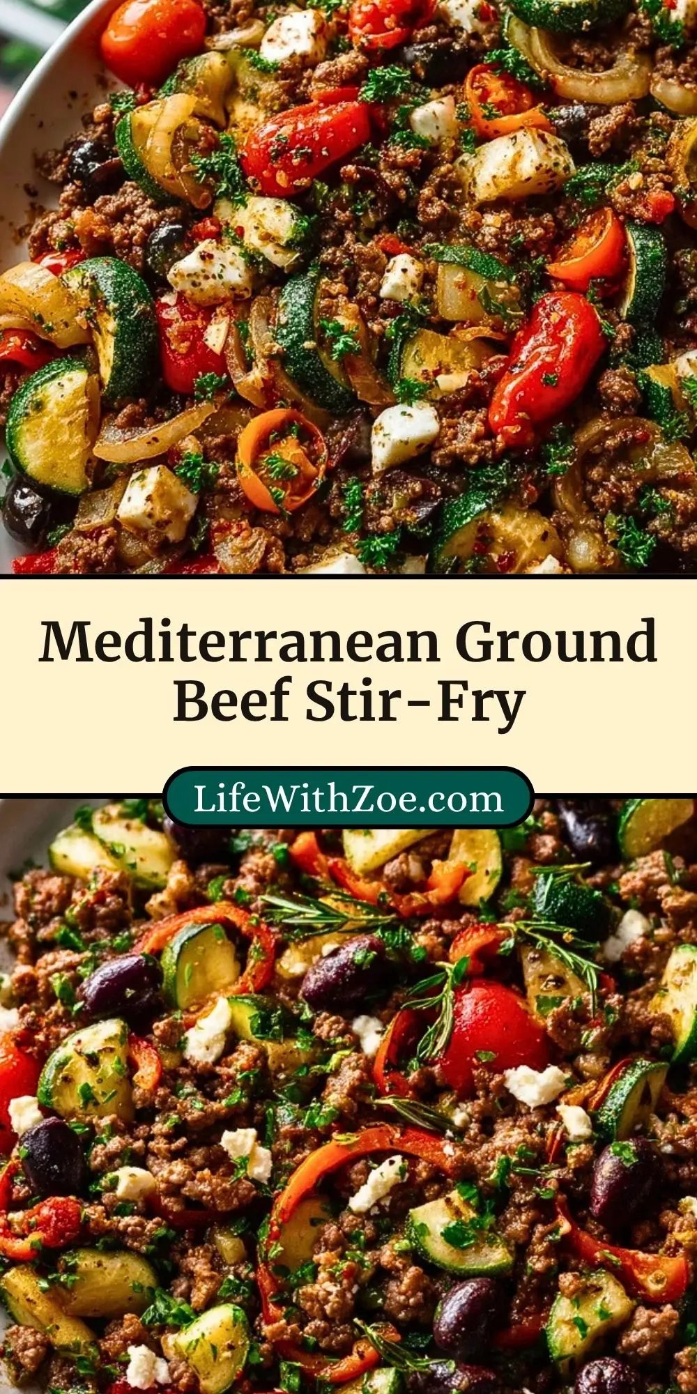 Mediterranean Ground Beef Stir-Fry Pin 2