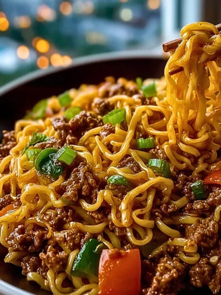 Mongolian Ground Beef Noodles (1)