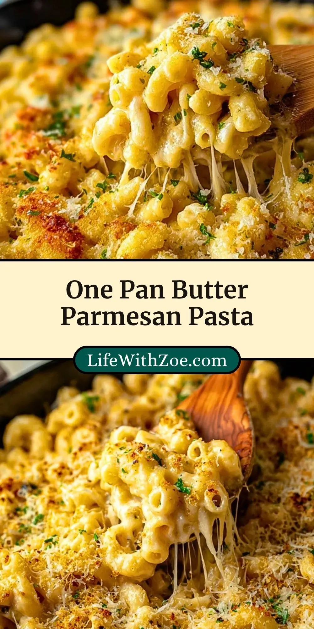 One Pan Butter Parmesan Pasta Pin 2
