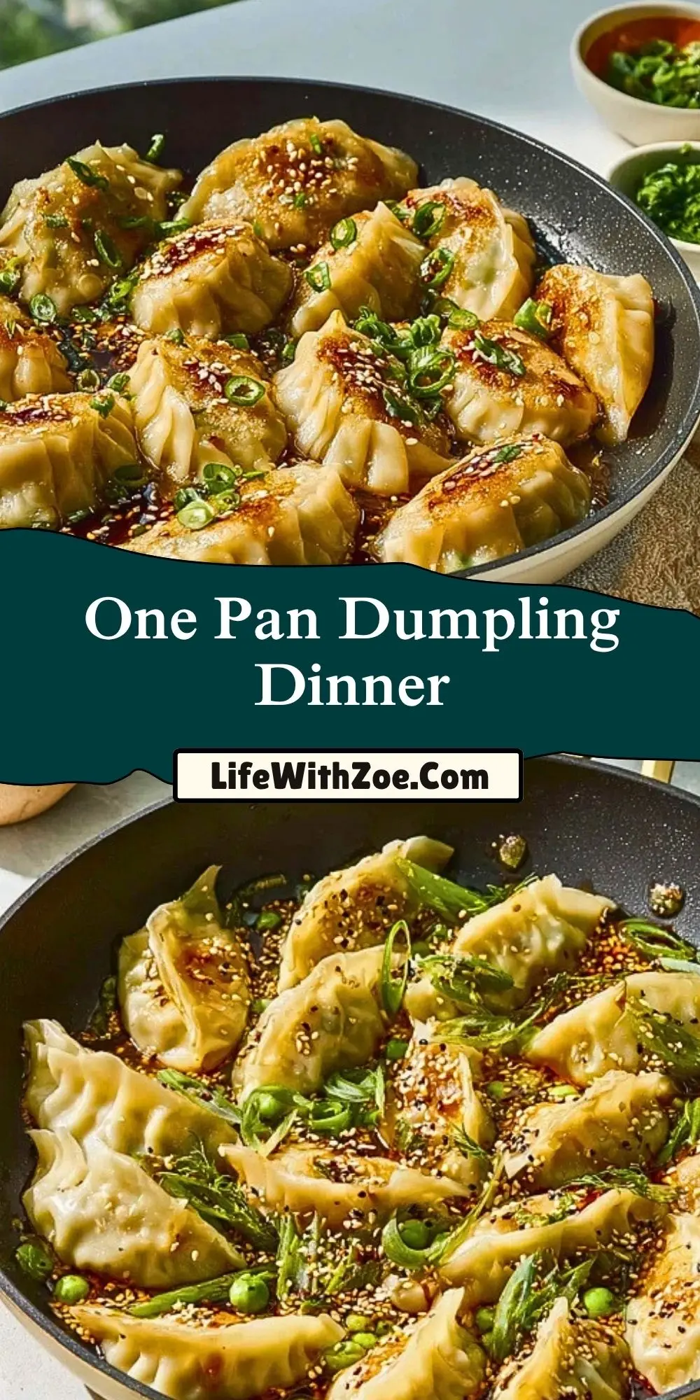 One Pan Dumpling Dinner Pin 1