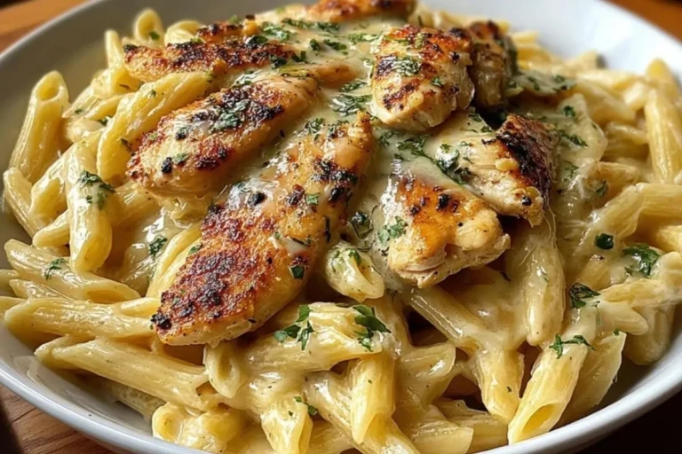 One Pan Garlic Parmesan Chicken Pasta Delight