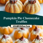 Pumpkin Pie Cheesecake Truffles Pin 1