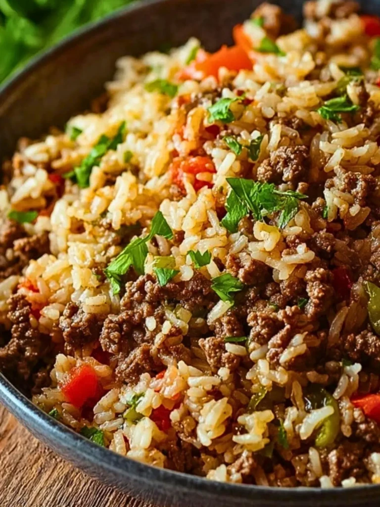 Quick and Tasty Dirty Rice with Ground Beef 2