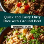 Quick and Tasty Dirty Rice with Ground Beef Pin 1