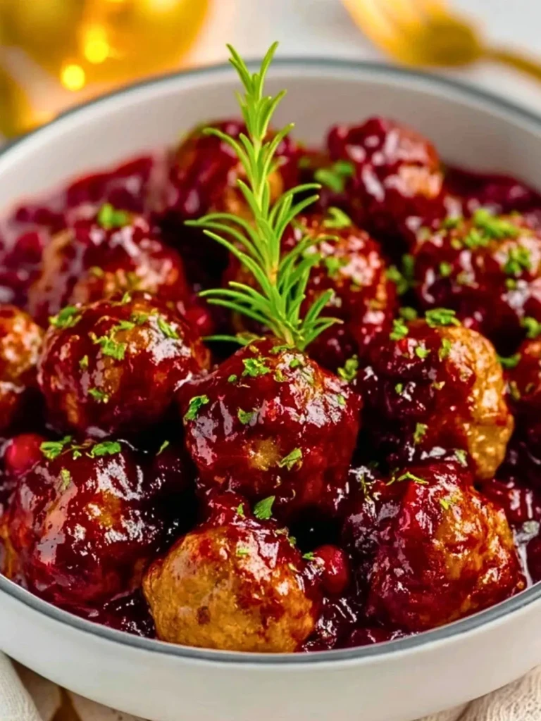 Quick Cranberry Meatballs (1)