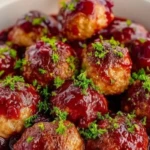 Quick Cranberry Meatballs