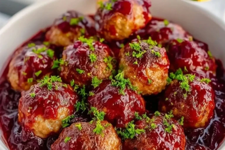 Quick Cranberry Meatballs