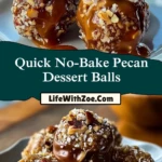 Quick No-Bake Pecan Dessert Balls Pin 1