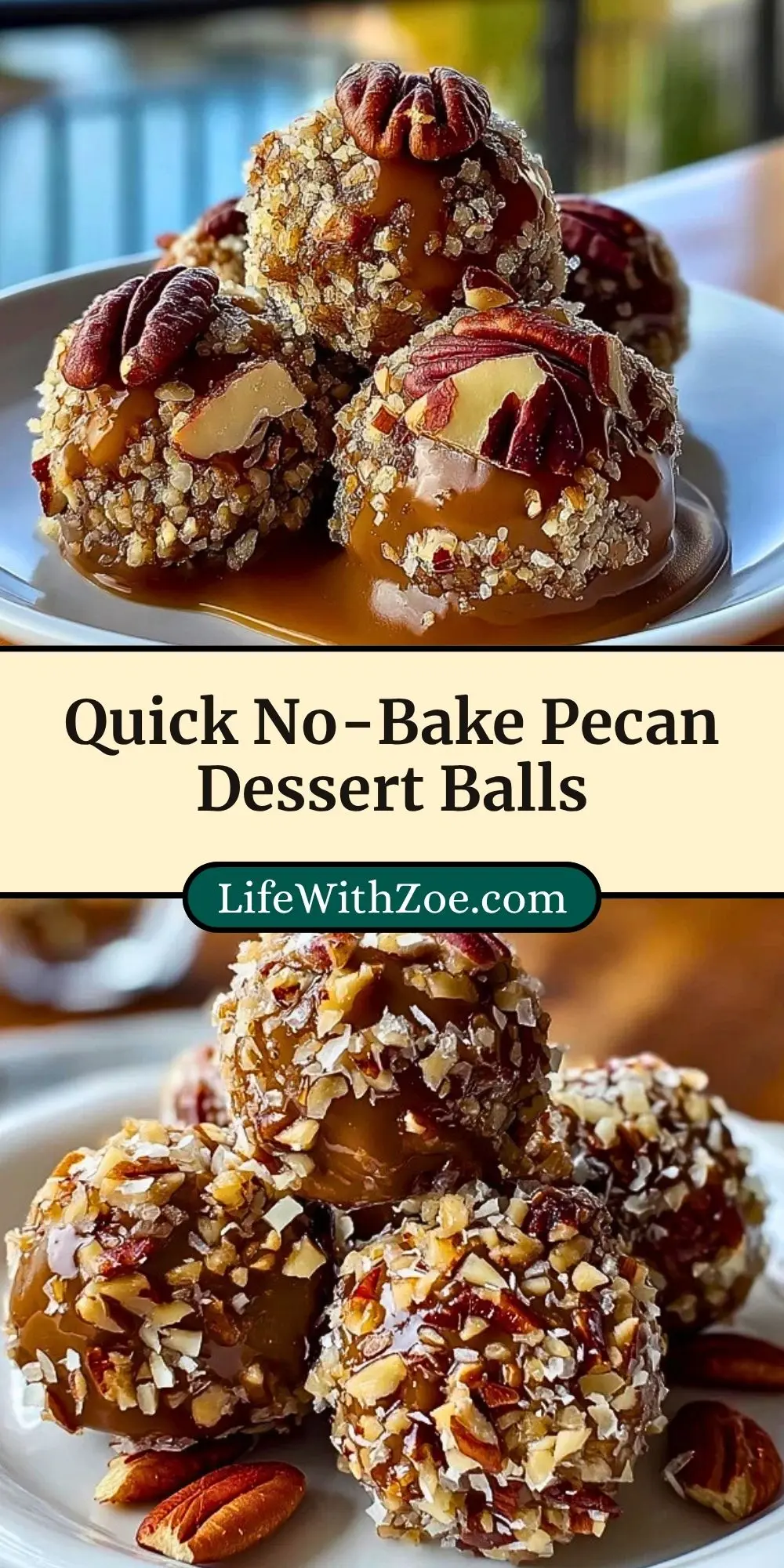 Quick No-Bake Pecan Dessert Balls Pin 2