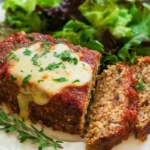 Savory Italian Meatloaf with Cheese 1