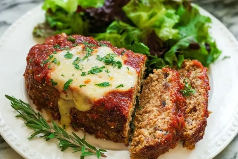 Savory Italian Meatloaf with Cheese 1