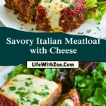 Savory Italian Meatloaf with Cheese Pin 1