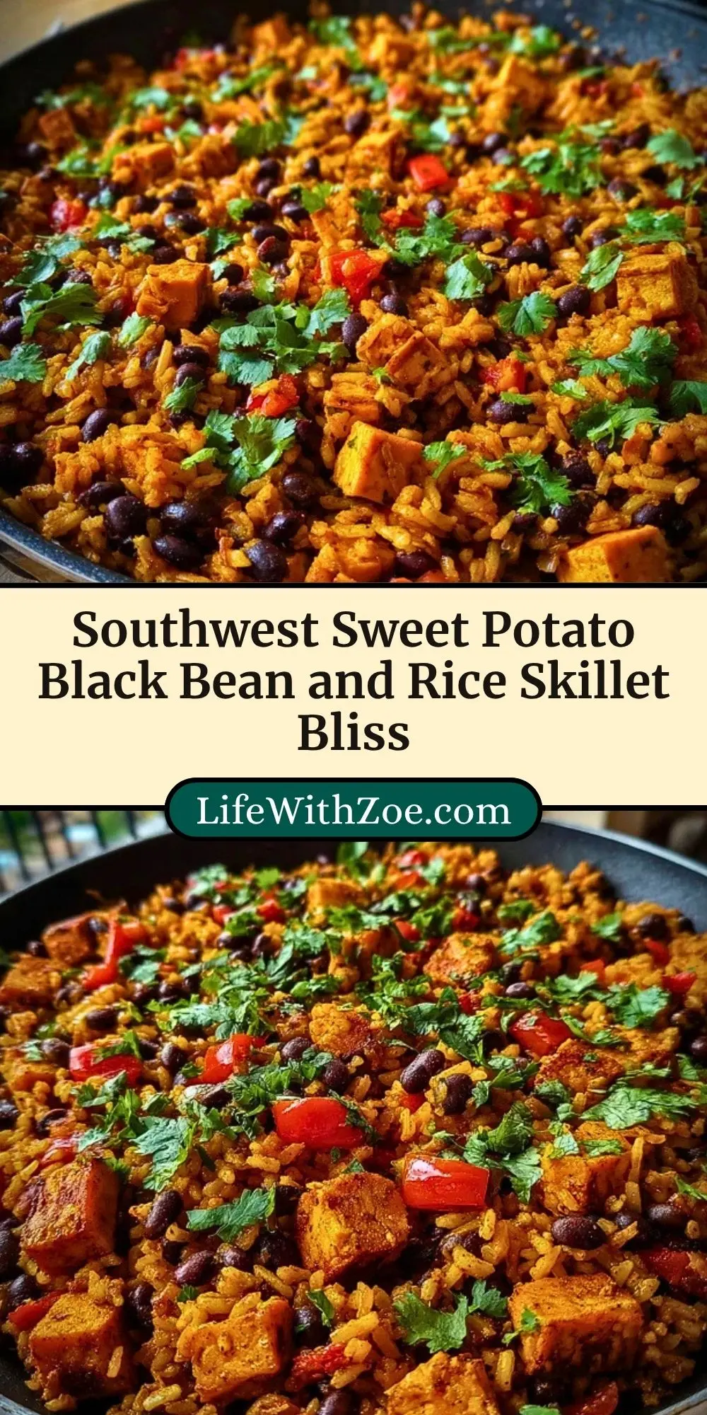 Southwest Sweet Potato Black Bean and Rice Skillet Bliss (3)