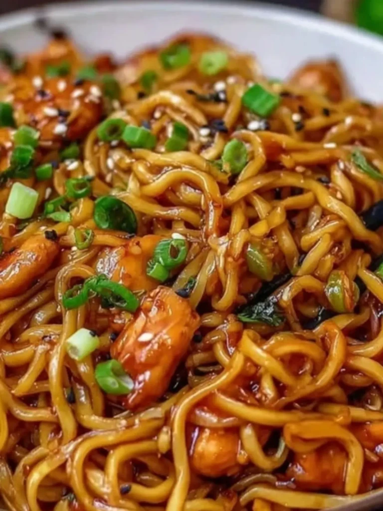 Sticky Garlic Chicken Noodles (1)