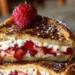 Strawberry Cheesecake Stuffed French Toast