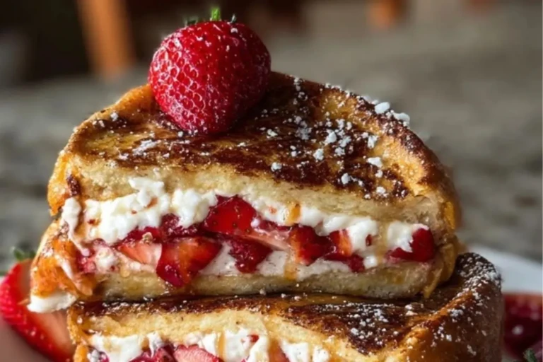 Strawberry Cheesecake Stuffed French Toast