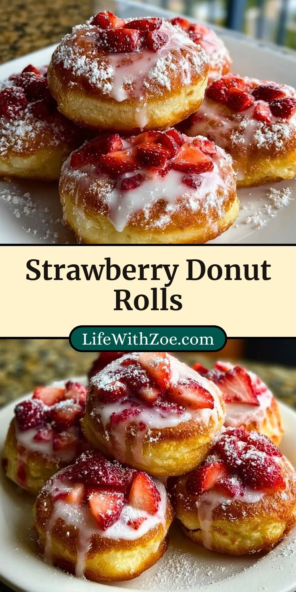 Strawberry Donut Rolls (3)