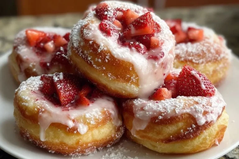 Strawberry Donut Rolls