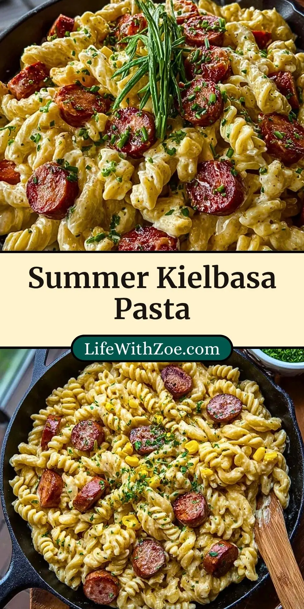 Summer Kielbasa Pasta (3)