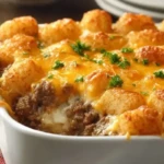 Tater Tot Casserole with Ground Beef