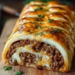 Ultimate Cheesy Ground Beef Roll 1