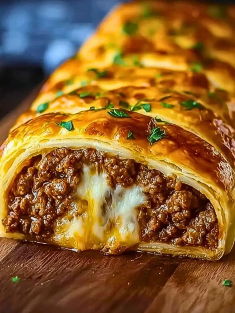 Ultimate Cheesy Ground Beef Roll 2